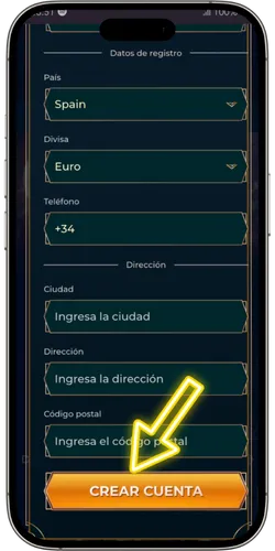 Finaliza el registro