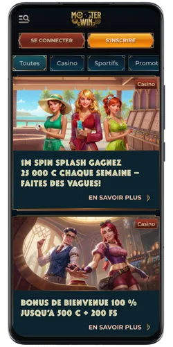 Bonus MonsterWin Casino