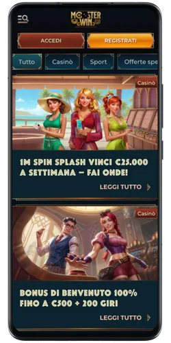 Bonus MonsterWin Casino