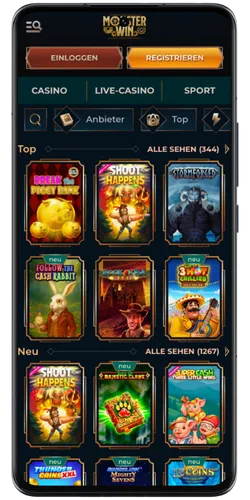 Spiele MonsterWin Casino