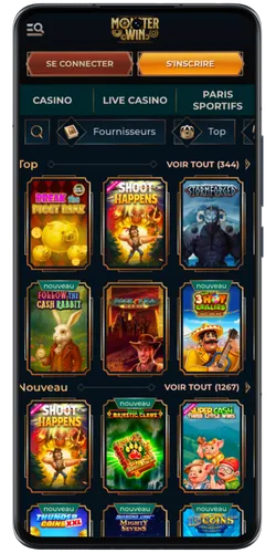 Jeux MonsterWin Casino