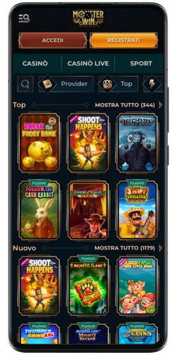 Giochi MonsterWin Casino