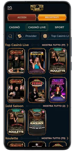 MonsterWin Casino Sport