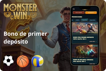 MonsterWin Bono de primer depósito