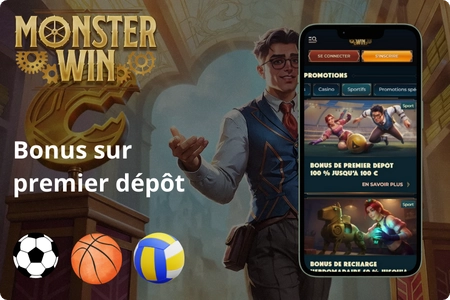 MonsterWin Bonus premier dépôt
