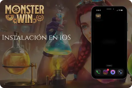 Instalación MonsterWin iOS – PWA en iPhone con logo y temática