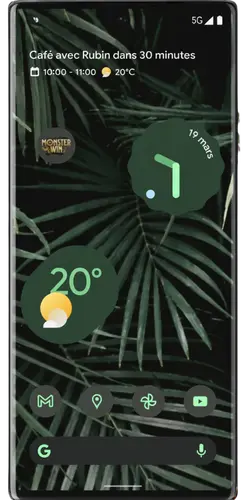Smartphone Android avec icône MonsterWin sur l'écran d'accueil