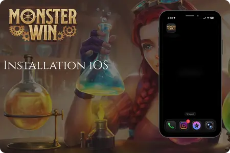 Installation MonsterWin iOS – PWA sur iPhone avec logo